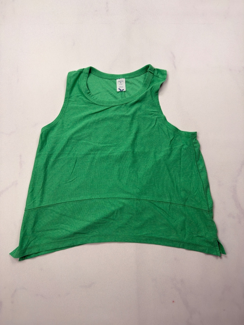Old Navy Active Flowform Tank Top Green 2010s Minimalist - Womens M
